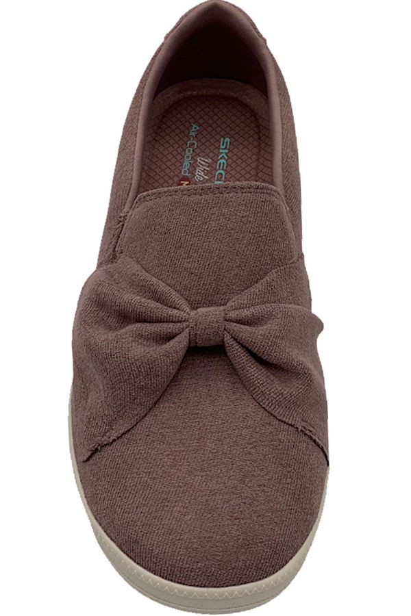 Skechers jersey bow slip on shoes - madison clearance ave