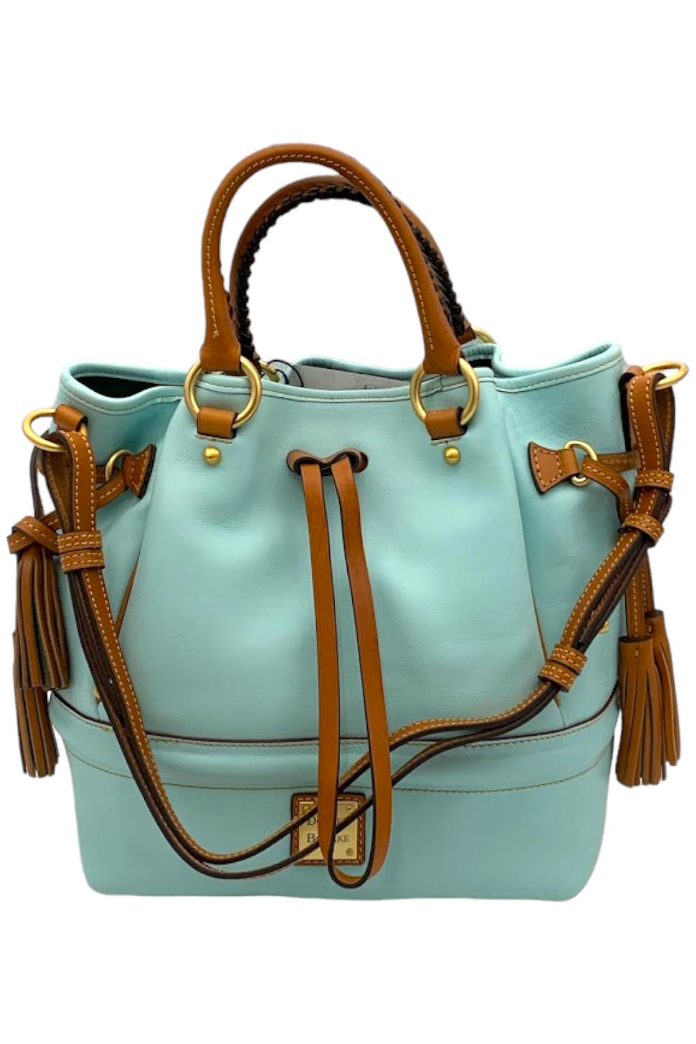 Dooney Bourke Florentine Leather Buckley Bag Pale Blue Jender