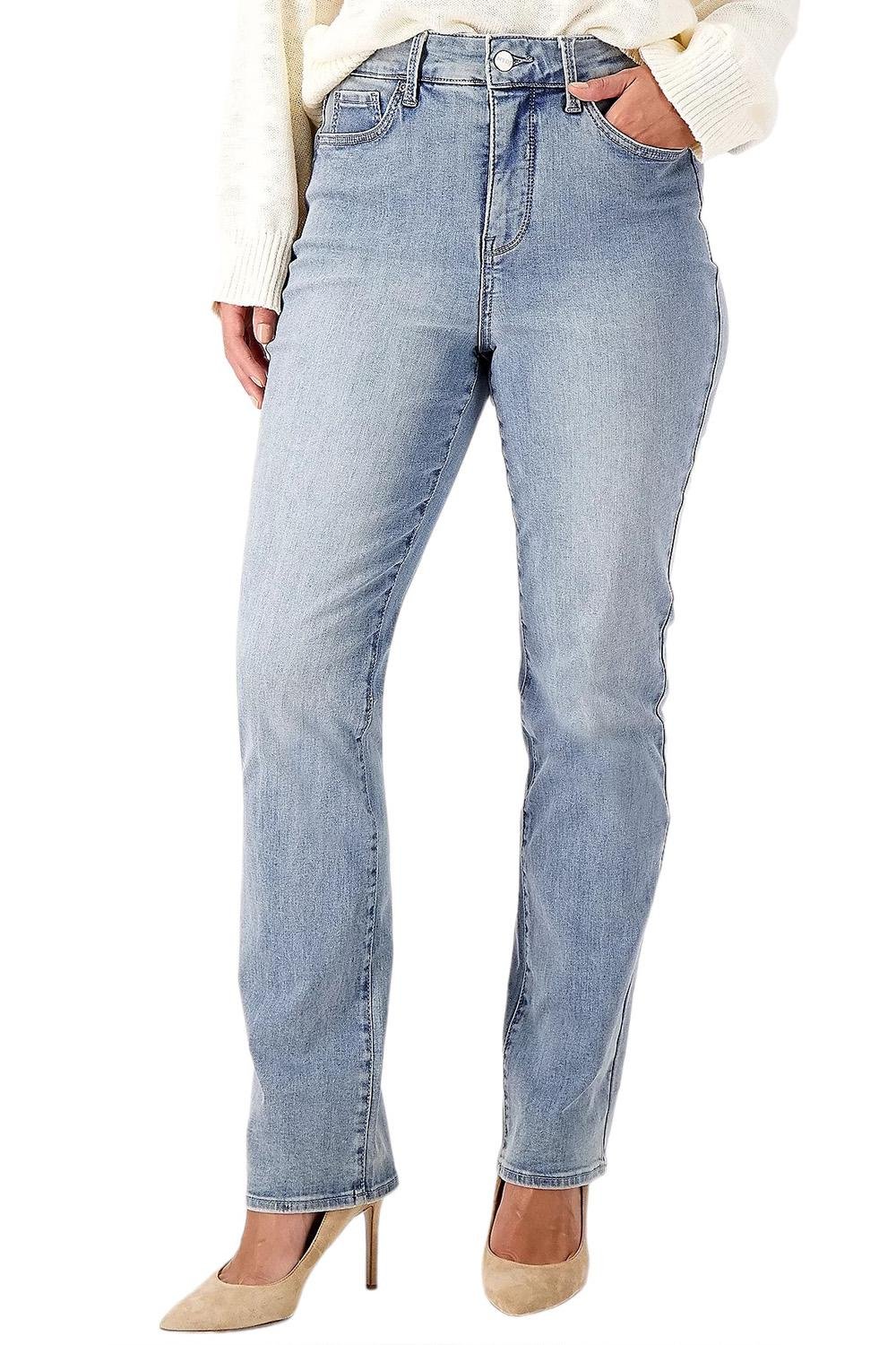 NYDJ Curve Shaper Marilyn Straight Jeans Thistle Falls