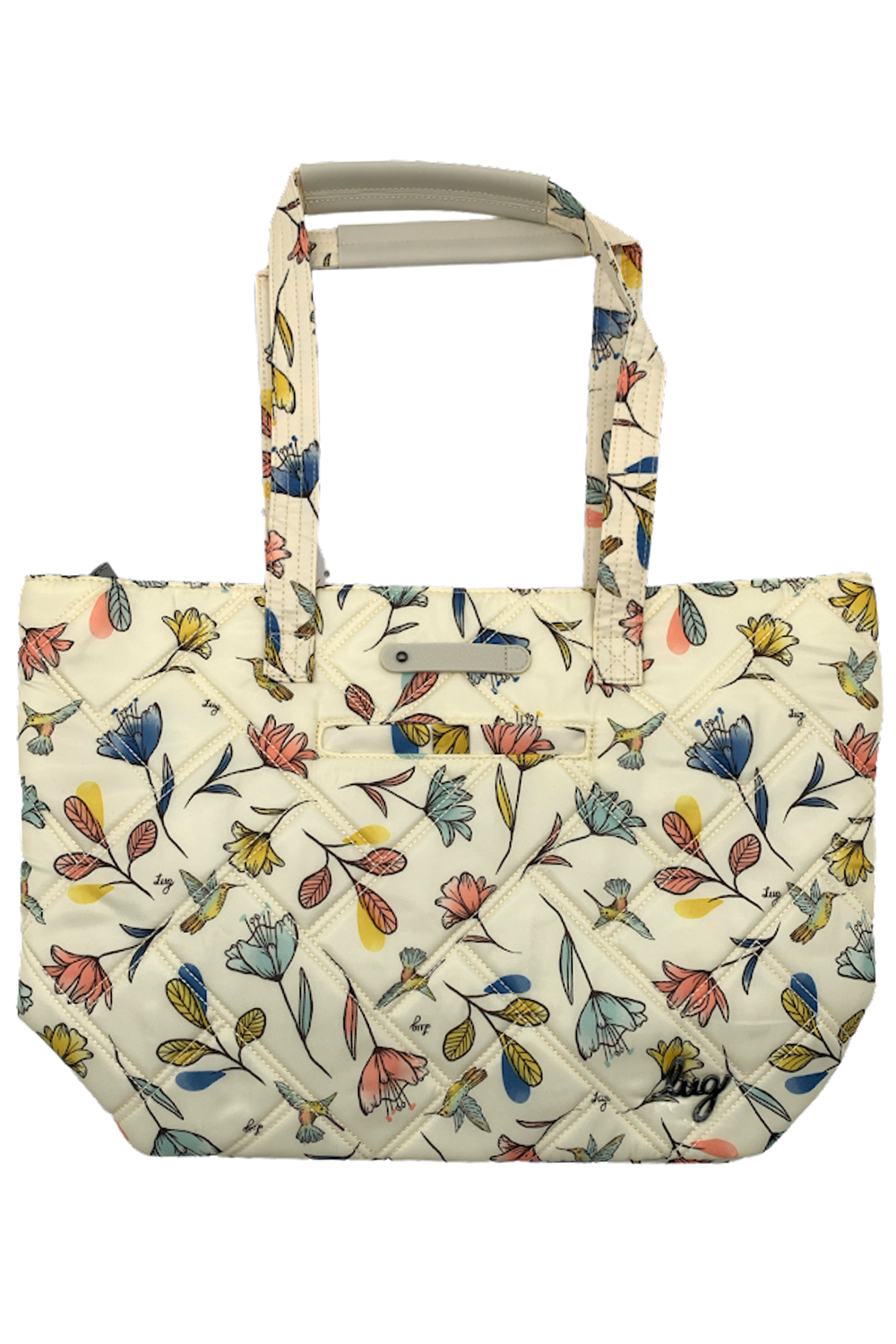 NWT: LUG SKYLINER TOTE BAG- HUMMINGBIRD store FLORAL - SOLD OUT at LUG