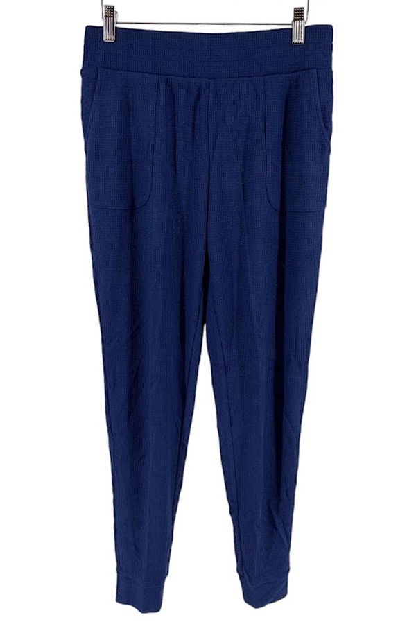 zuda Tall Waffle Jogger Relaxed Pants Women's XS XST Navy