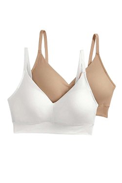 Breezies Women’s Wirefree Diamond Shimmer Unlined Support Bra