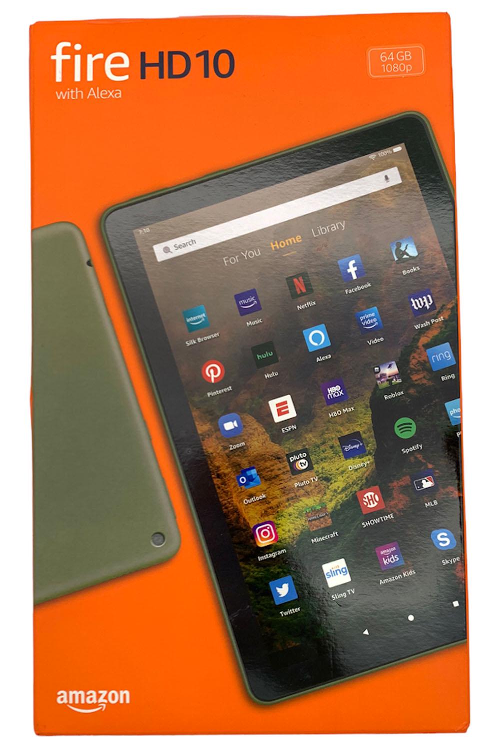 Fire HD 10 32GB 10.1 Tablet (2021) - Lavender Bundle with