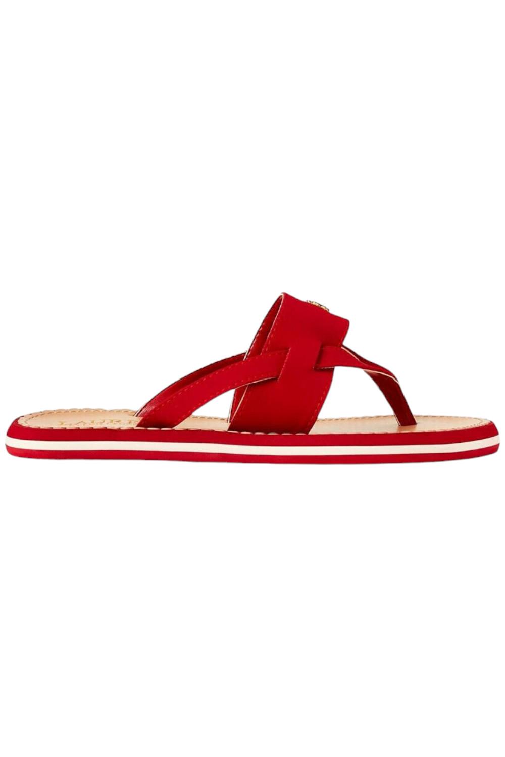 Lauren Ralph Lauren Women's Rosalind Thong Sandals Red | Jender