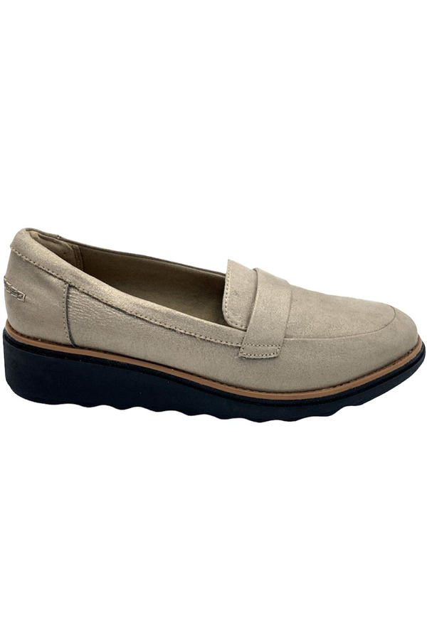 Clarks sharon ranch wedge clearance penny loafer