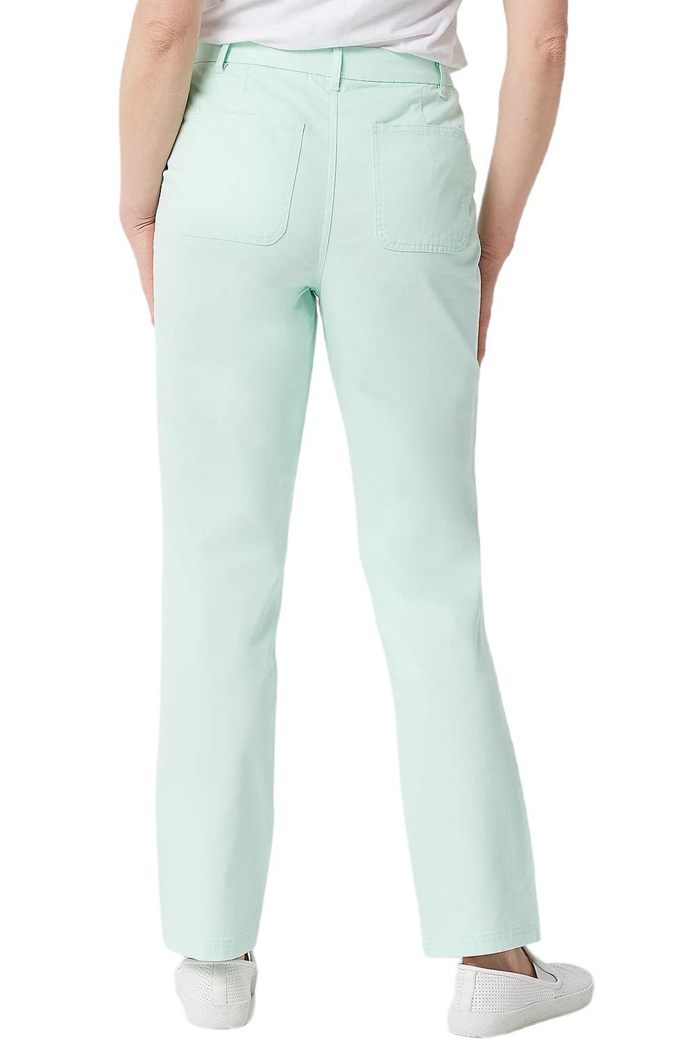 Denim & Co. Active Duo Stretch Pant with Side Pocket Black