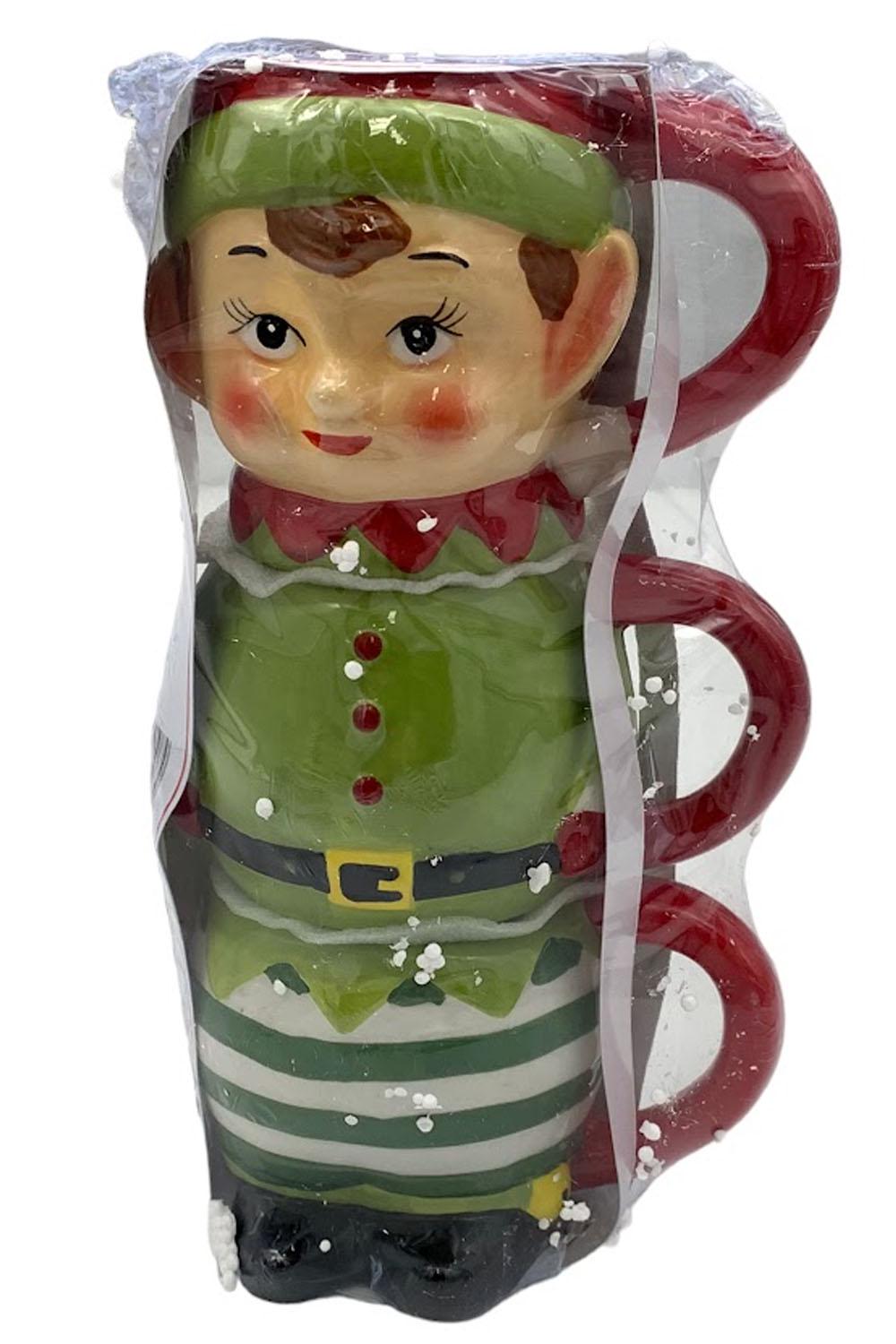 Muzas apilado festivo muñeco de nieve Mr. Christmas de 12 oz - conjunto de 3 - Imagen 1 de 2