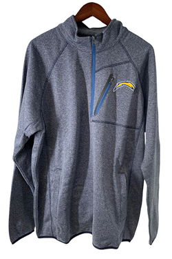 Nfl team color poly knit store with sherpa lining zip up hoodie