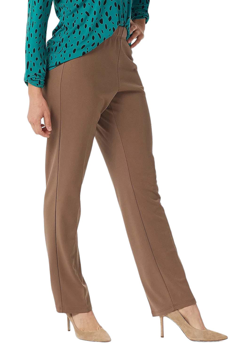 Isaac Mizrahi Live! Soho Petite Ribbed Velour Straight Leg Pant 