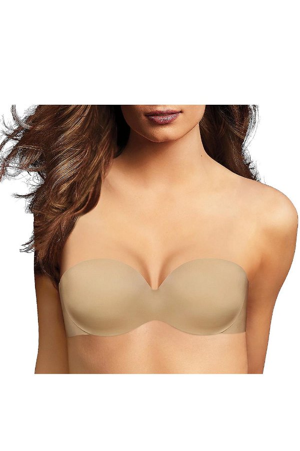 Maidenform Smooth Luxe Full Coverage Strapless Bra Latte Lift