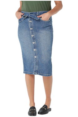 Denim & Co. Midi Skirt