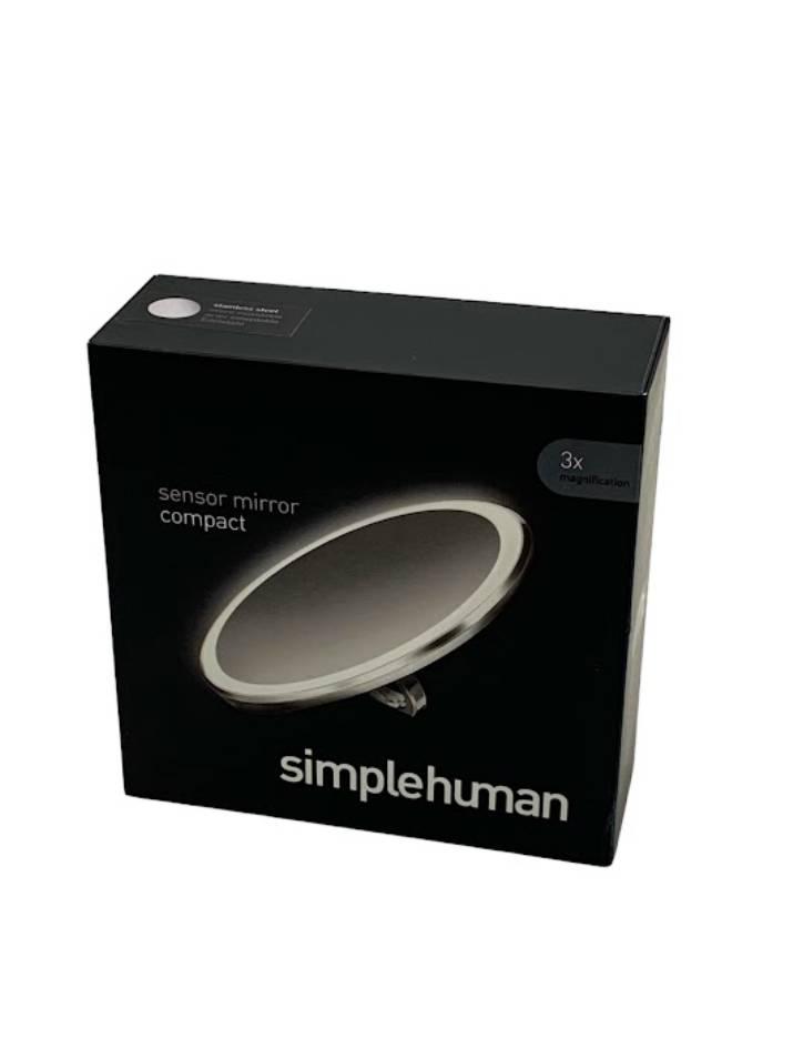 Simplehuman top sensor travel mirror compact