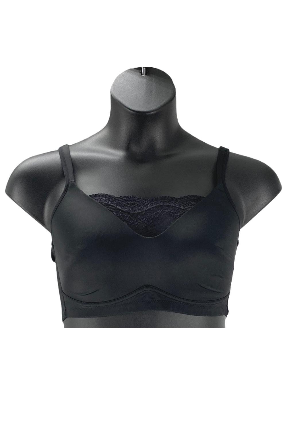 Molded Cup Bra with Lace Inset