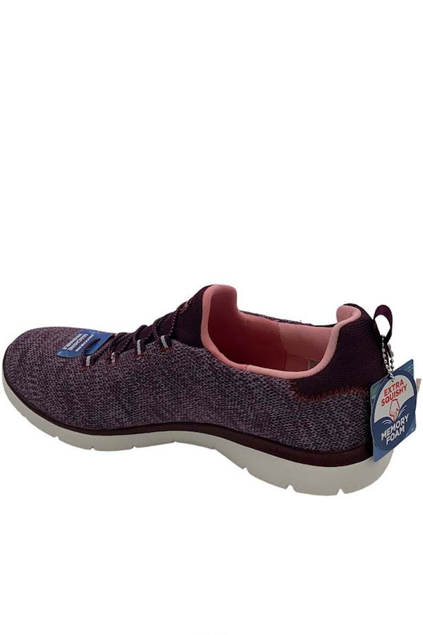 Burgundy skechers sale