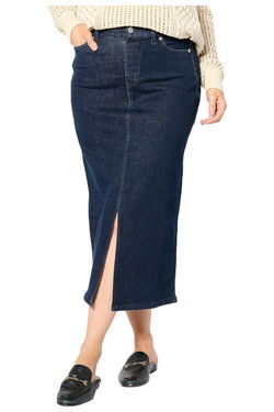 Denim & Co. Midi Skirt