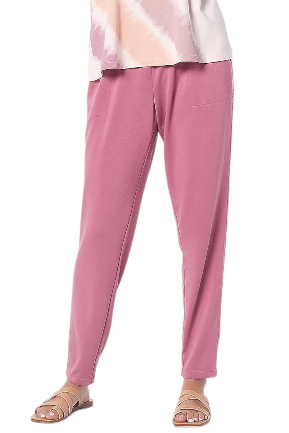 As Is Susan Graver SG Sport Petite Knit Pants w/ Shirring Detail 