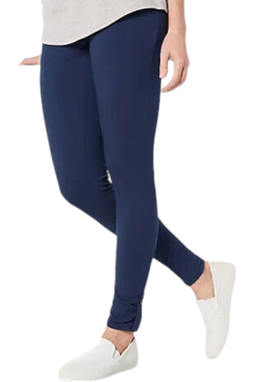 LOGO Layers by Lori Goldstein Petite Knit Pull-On Ankle Leggings