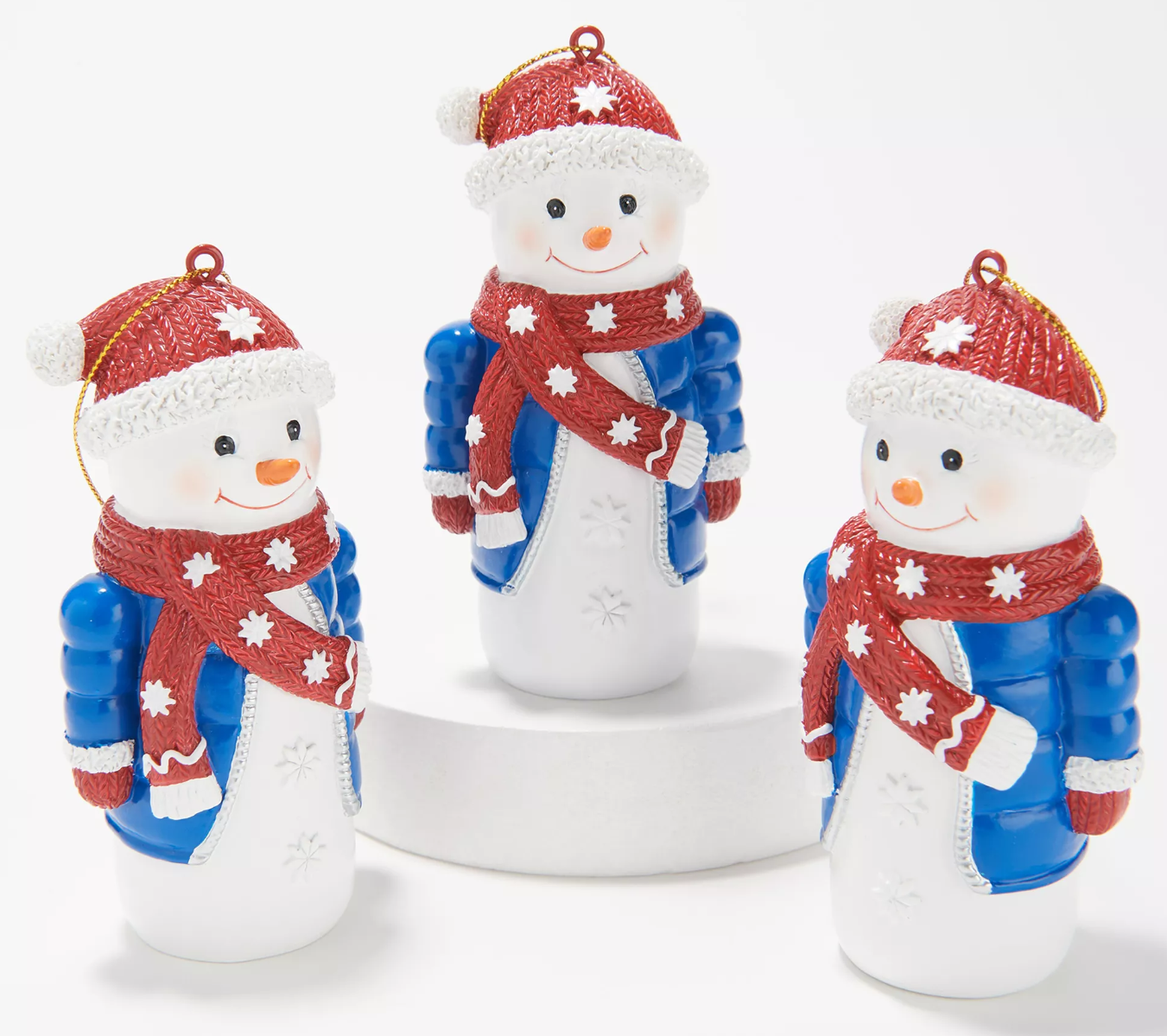 Plow and Hearth Shorty Ornament Set 3-Pack