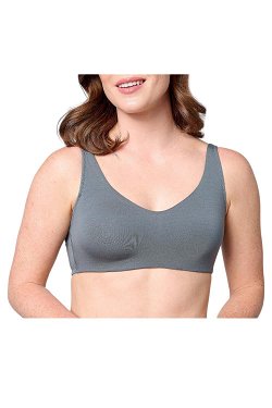 Breezies Full Coverage Molded Cup Two Toned Bra Navy/Silver