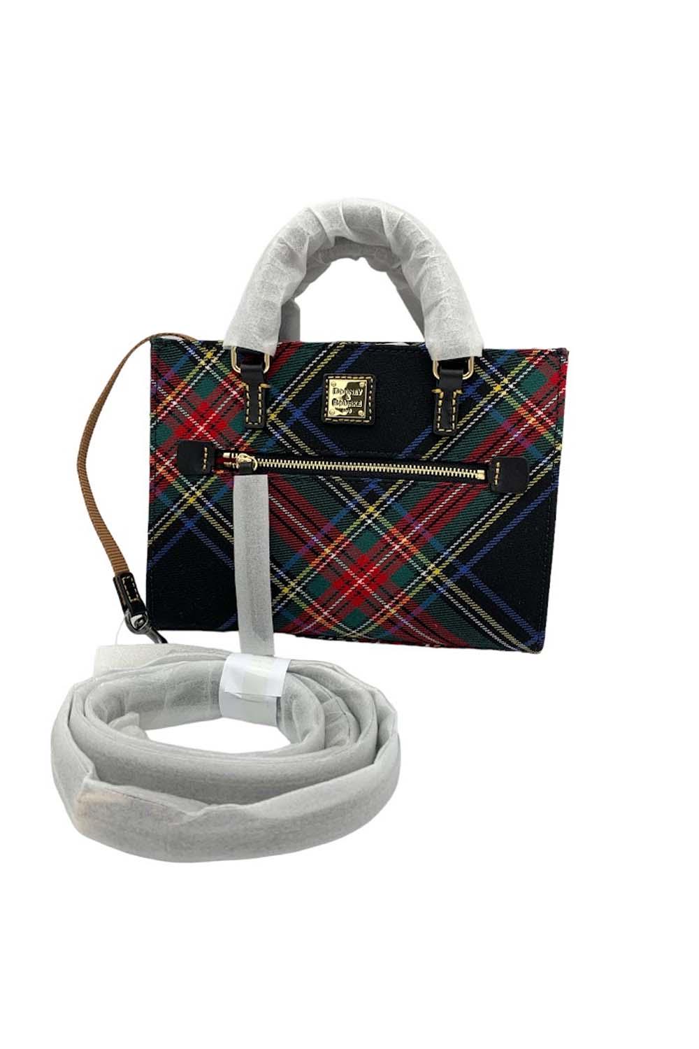 Dooney & 2024 Bourke Tartan Plaid Mini Zip Janine Tote