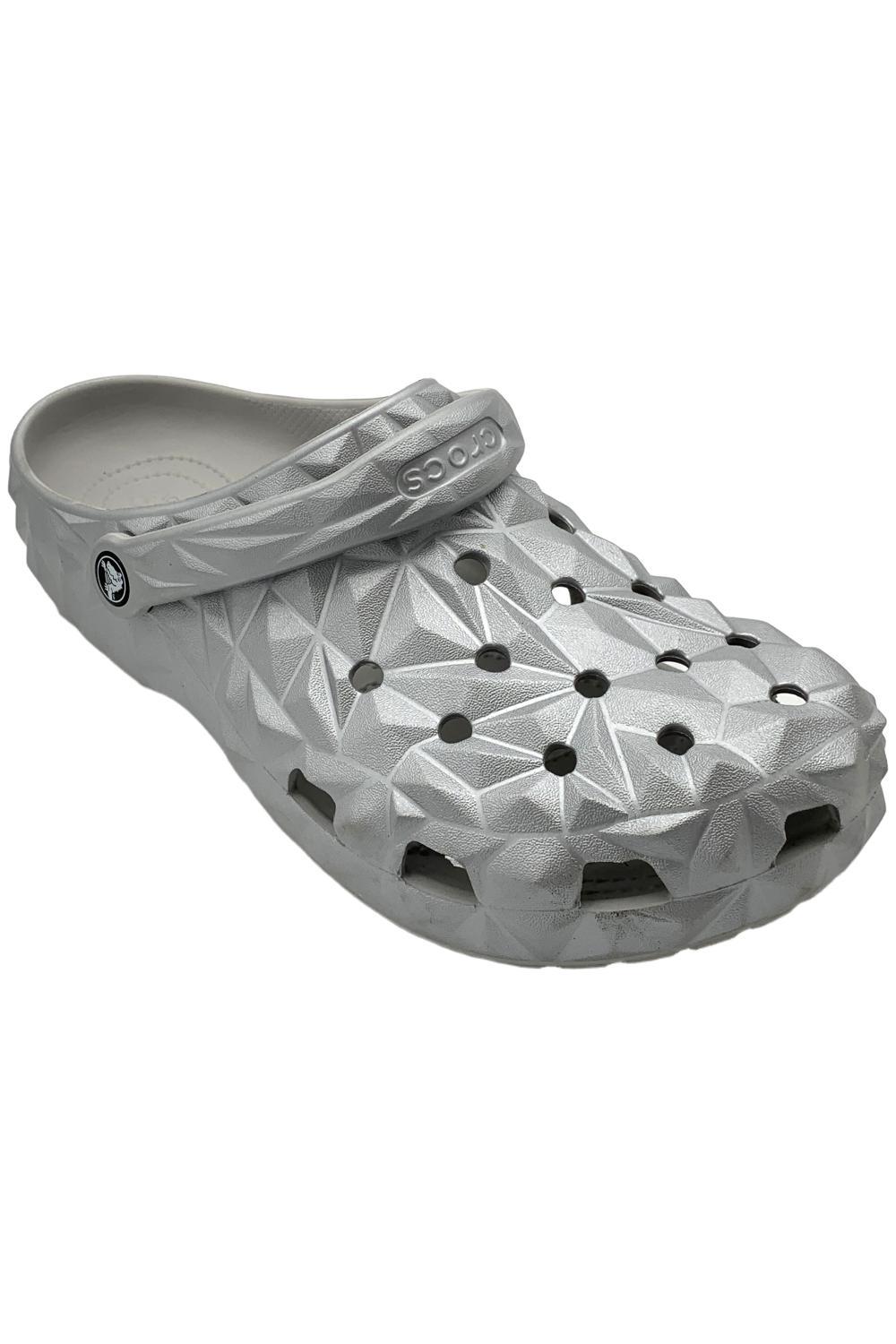 Crocs Men's Classic Geometric Clog Silver | Jender