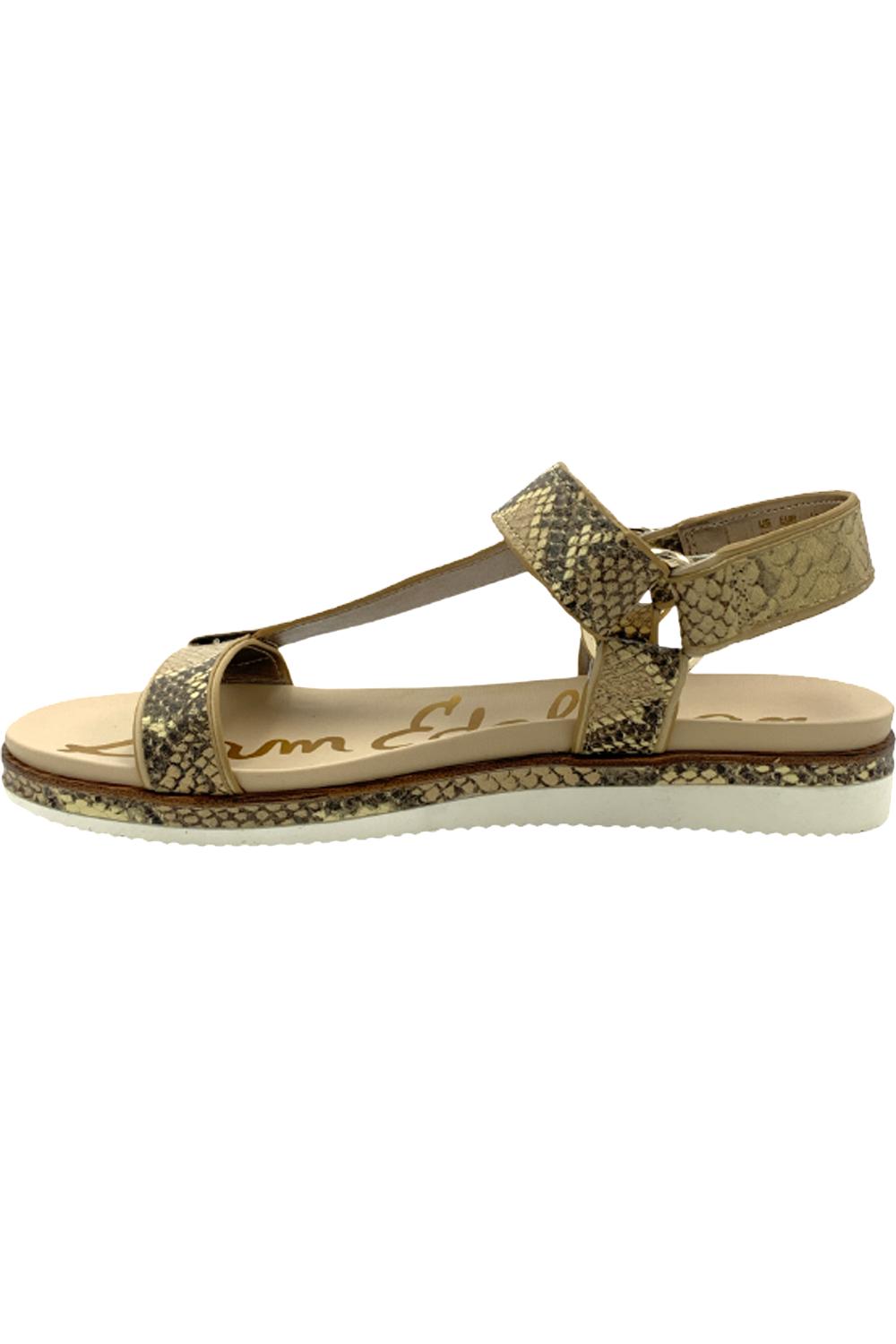 Sam Edelman Leather Animal Print Sport Sandals Annalise Wheat