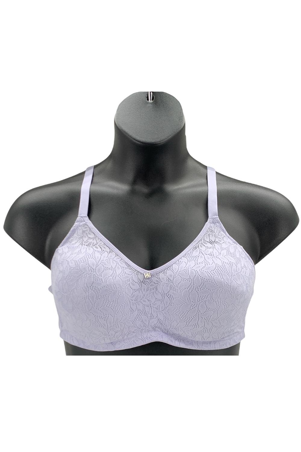 Breezies, Intimates & Sleepwear, Breezies Floral Leaf Overlay Contour  Wirefree Bra Cloudless Blue Sz 4c A39264