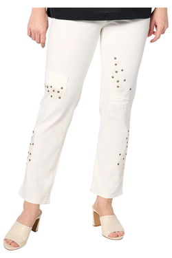 LOGO by Lori Goldstein Women's Jeans