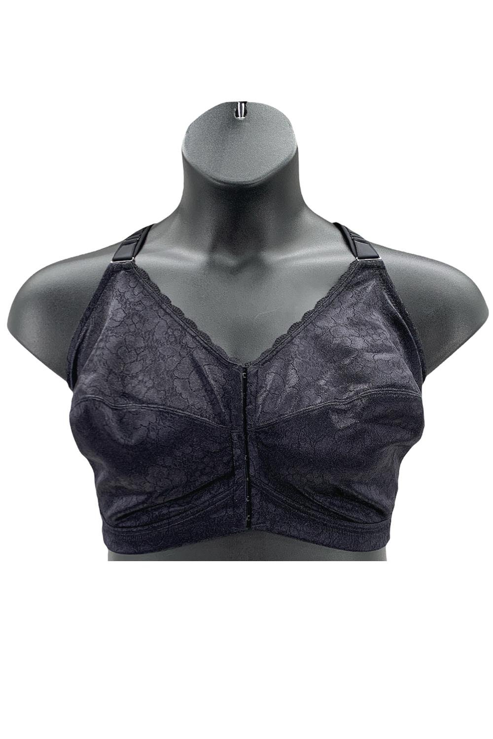 Breezies Soft Support Wirefree Bra Lace 3X Silver