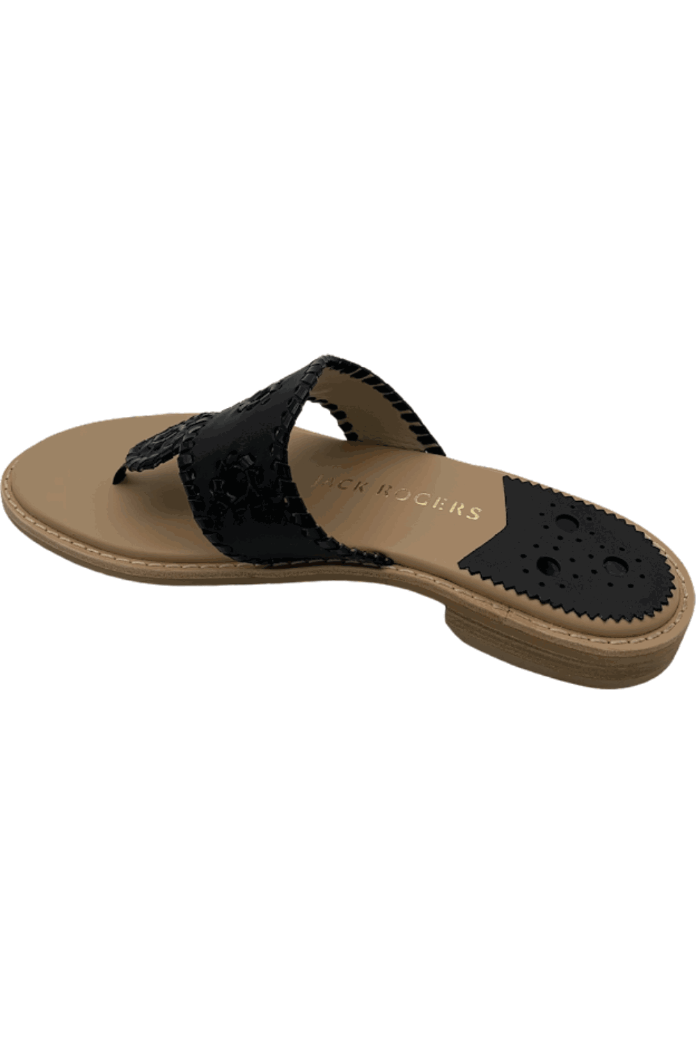 Jack Rogers Jack Rogers Black Lab Embroidered Sandal 148.00