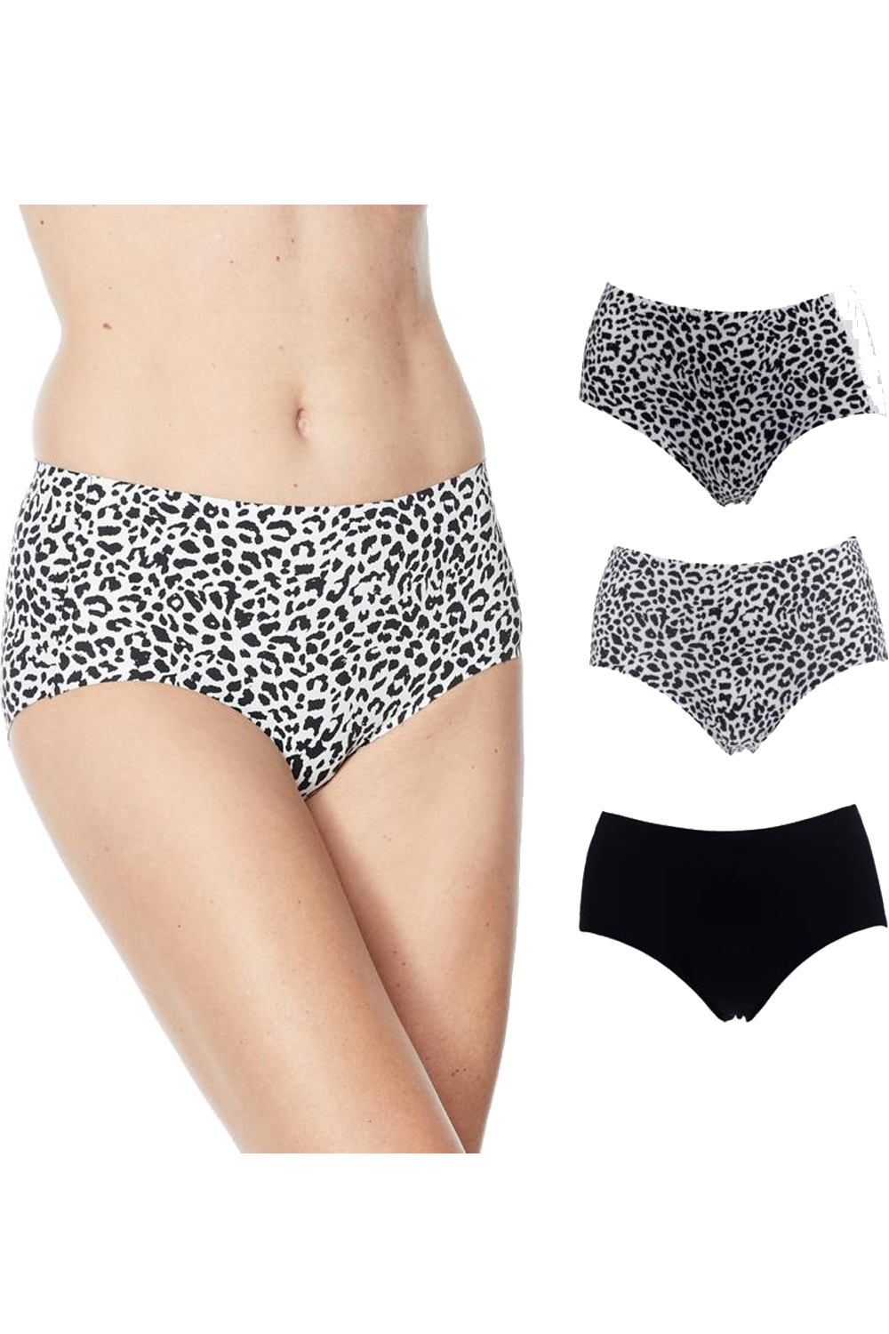 Breezies Nylon Microfiber Hi-Cut Panty with Ultimair (2X, Vanilla) at   Women's Clothing store