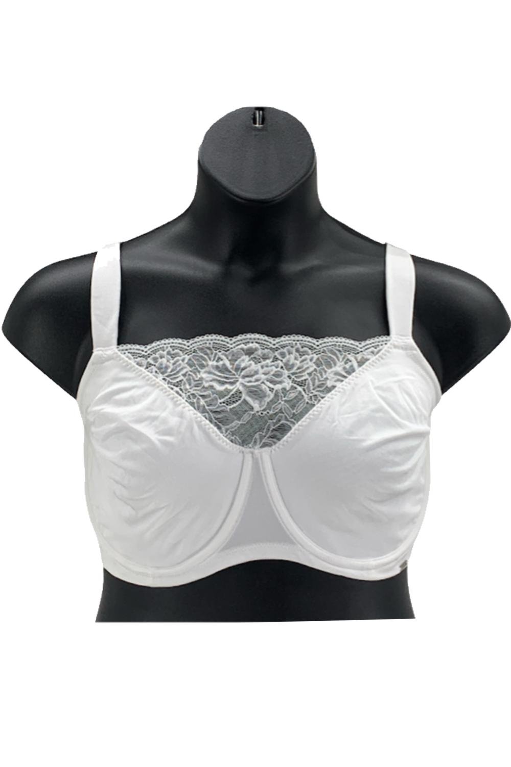 Breezies Lace Radiance Unlined Underwire Cami Bra White