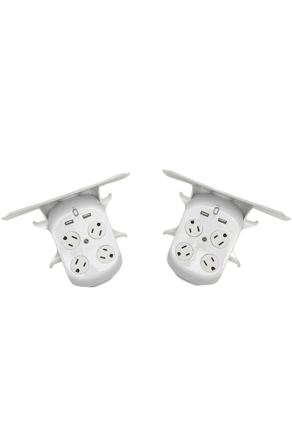 360 Electrical 2-Pack Revolve 2.4A Surge Protector with Shelf - Picture 2 of 2