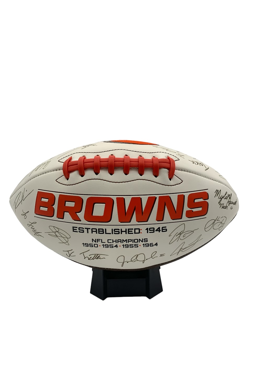 NFL 2021 Special Edition Team Roster Signature Ball with Stand